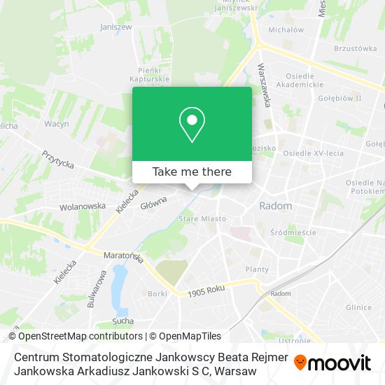 Centrum Stomatologiczne Jankowscy Beata Rejmer Jankowska Arkadiusz Jankowski S C map