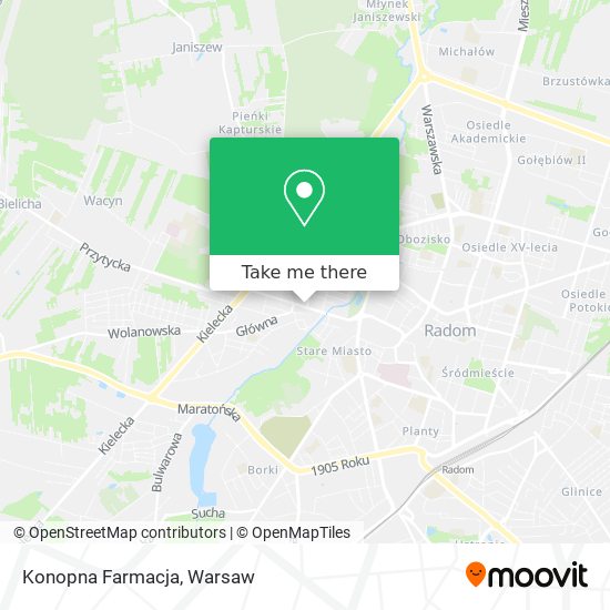 Konopna Farmacja map