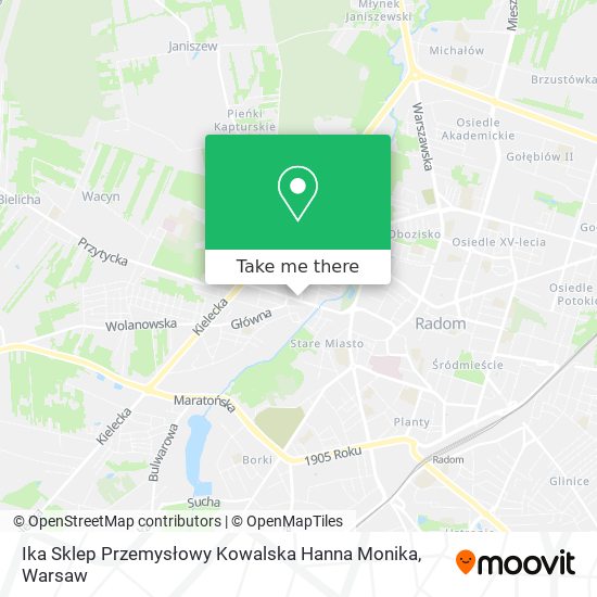 Ika Sklep Przemysłowy Kowalska Hanna Monika map