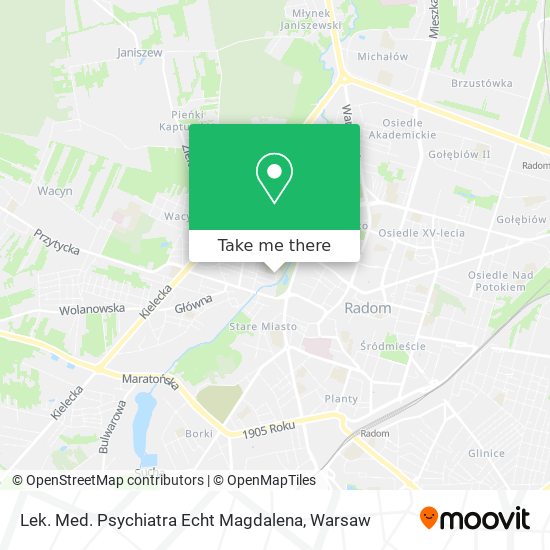 Lek. Med. Psychiatra Echt Magdalena map