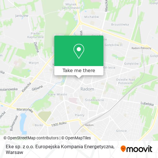 Eke sp. z o.o. Europejska Kompania Energetyczna map