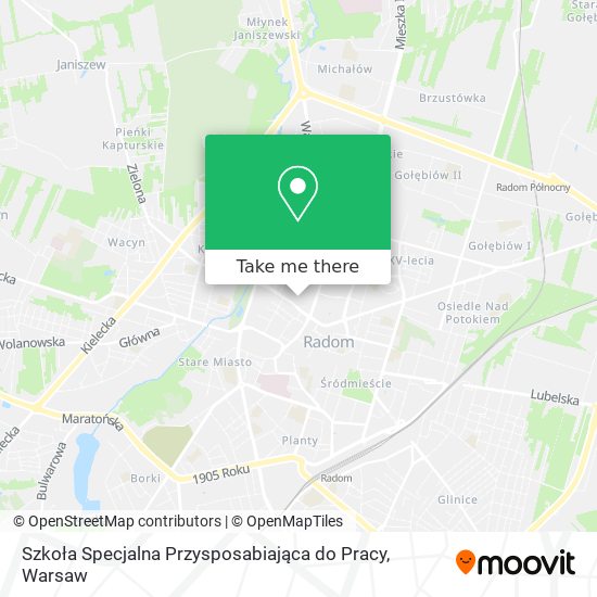 Szkoła Specjalna Przysposabiająca do Pracy map