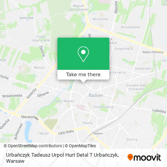 Urbańczyk Tadeusz Urpol Hurt Detal T Urbańczyk map