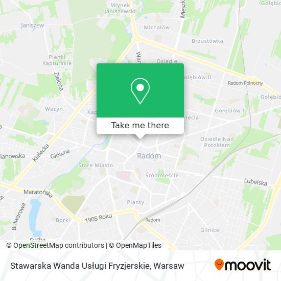 Stawarska Wanda Usługi Fryzjerskie map