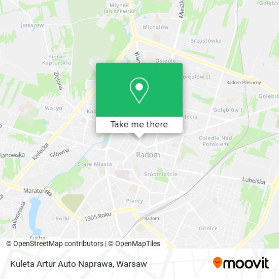 Kuleta Artur Auto Naprawa map