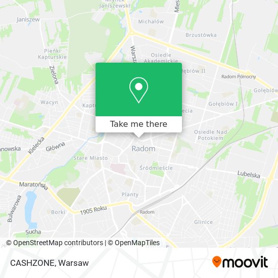 CASHZONE map