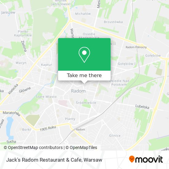 Jack's Radom Restaurant & Cafe map