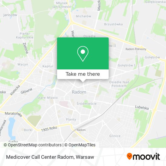 Medicover Call Center Radom map