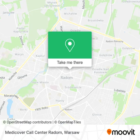 Карта Medicover Call Center Radom
