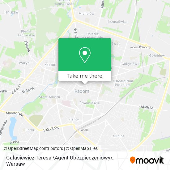 Gałasiewicz Teresa \Agent Ubezpieczeniowy\ map