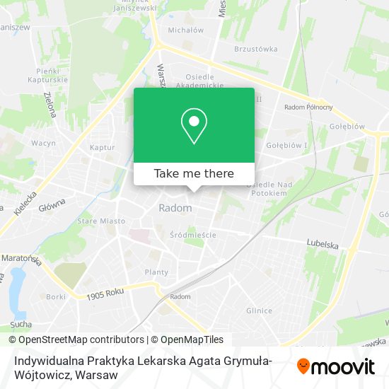 Indywidualna Praktyka Lekarska Agata Grymuła-Wójtowicz map