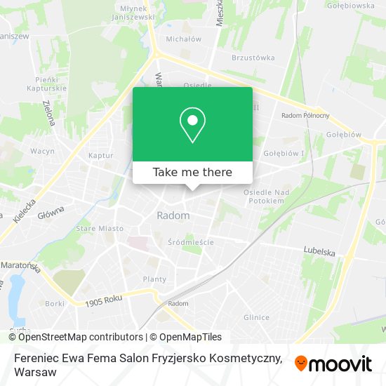 Fereniec Ewa Fema Salon Fryzjersko Kosmetyczny map