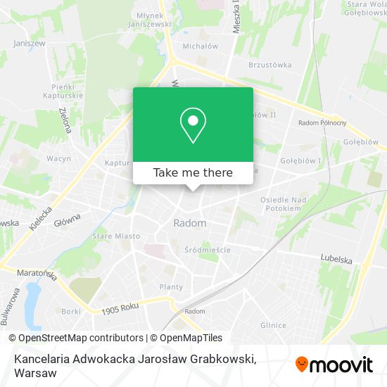 Kancelaria Adwokacka Jarosław Grabkowski map