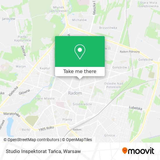 Studio Inspektorat Tańca map