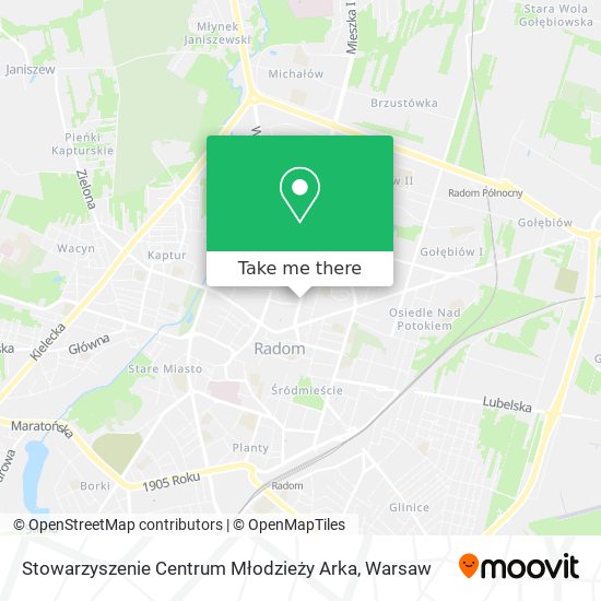 Stowarzyszenie Centrum Młodzieży Arka map