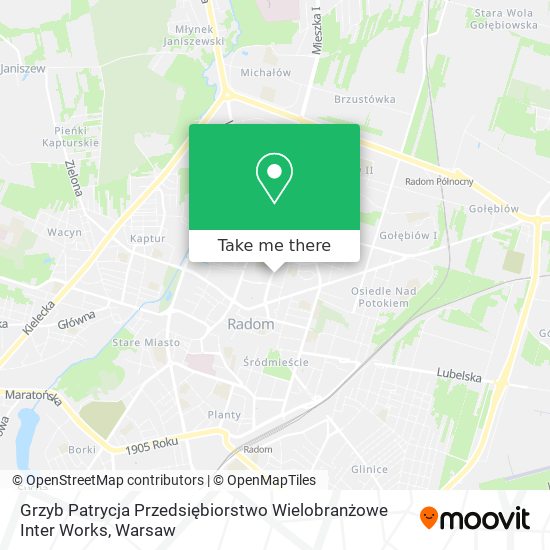 Grzyb Patrycja Przedsiębiorstwo Wielobranżowe Inter Works map