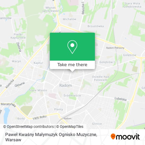 Paweł Kwaśny Małymuzyk Ognisko Muzyczne map