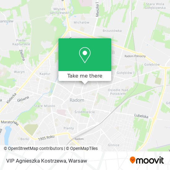 VIP Agnieszka Kostrzewa map