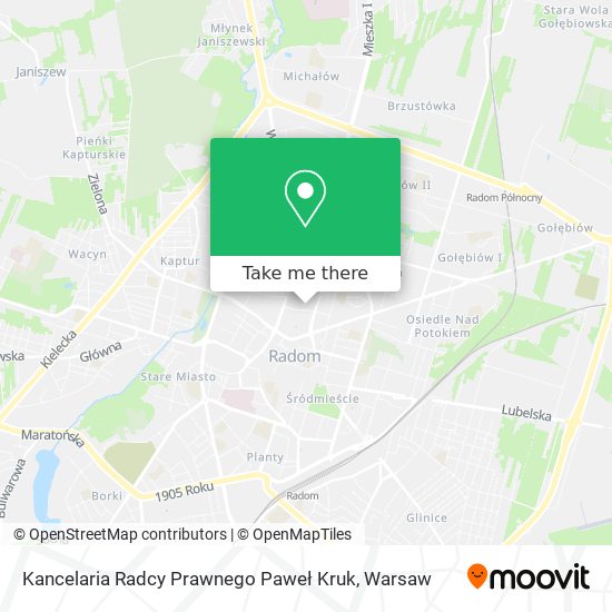 Kancelaria Radcy Prawnego Paweł Kruk map