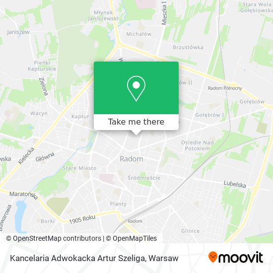 Kancelaria Adwokacka Artur Szeliga map