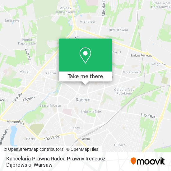 Kancelaria Prawna Radca Prawny Ireneusz Dąbrowski map