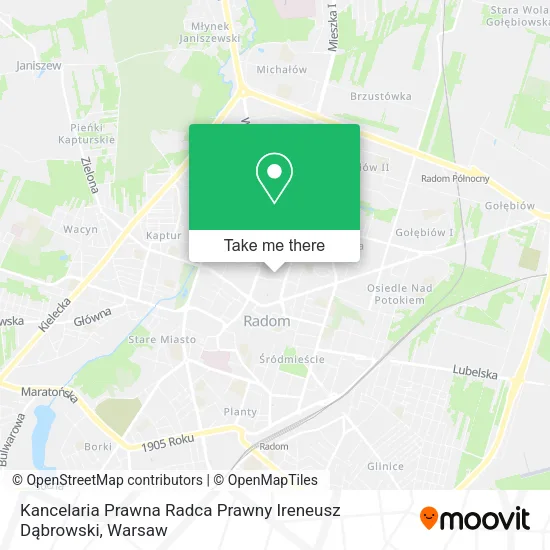 Kancelaria Prawna Radca Prawny Ireneusz Dąbrowski map
