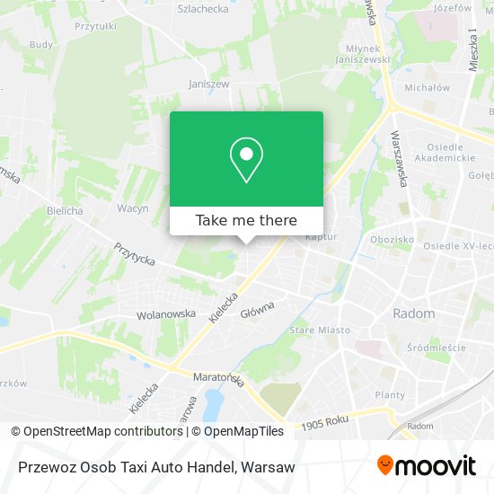 Przewoz Osob Taxi Auto Handel map