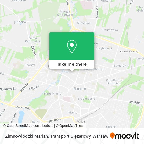 Zimnowłodzki Marian. Transport Ciężarowy map