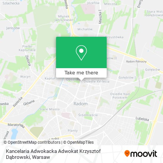 Kancelaria Adwokacka Adwokat Krzysztof Dąbrowski map