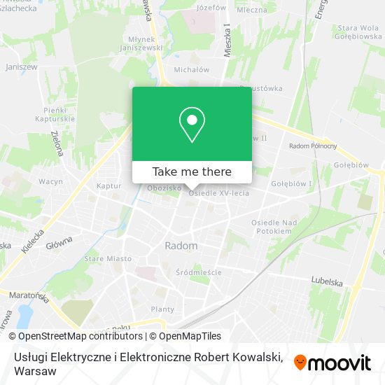 Usługi Elektryczne i Elektroniczne Robert Kowalski map