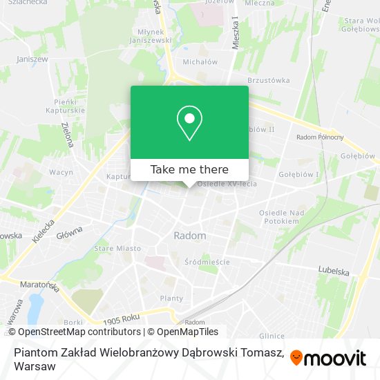 Piantom Zakład Wielobranżowy Dąbrowski Tomasz map