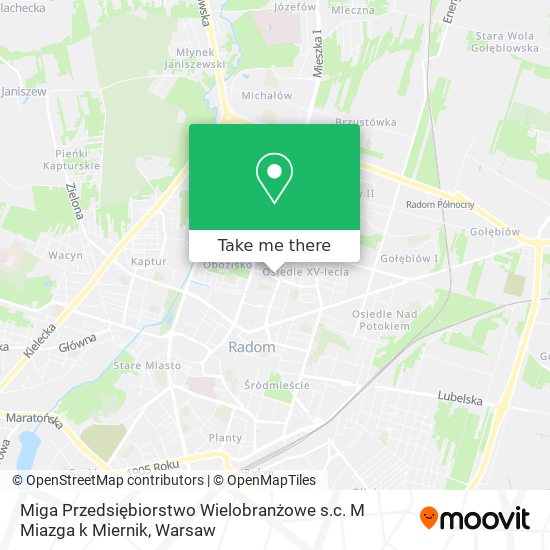 Miga Przedsiębiorstwo Wielobranżowe s.c. M Miazga k Miernik map