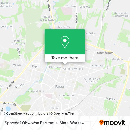 Sprzedaż Obwoźna Bartłomiej Siara map