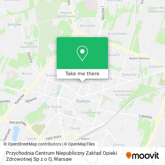 Przychodnia Centrum Niepubliczny Zakład Opieki Zdrowotnej Sp z o O map