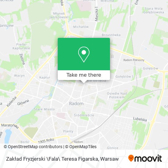 Zakład Fryzjerski \Fala\ Teresa Figarska map