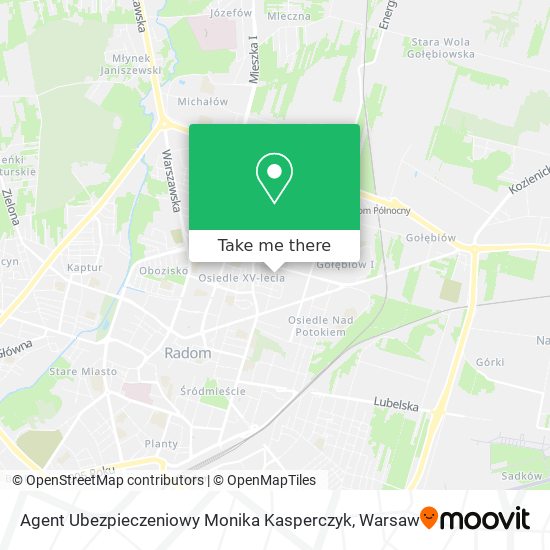 Agent Ubezpieczeniowy Monika Kasperczyk map