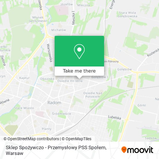 Sklep Spożywczo - Przemysłowy PSS Społem map