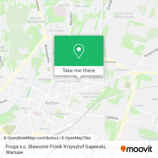 Froga s.c. Sławomir Fronk Krzysztof Gajewski map