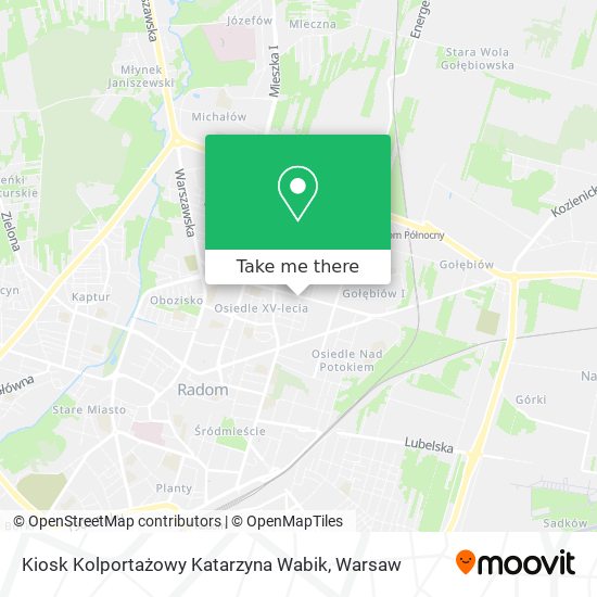 Kiosk Kolportażowy Katarzyna Wabik map