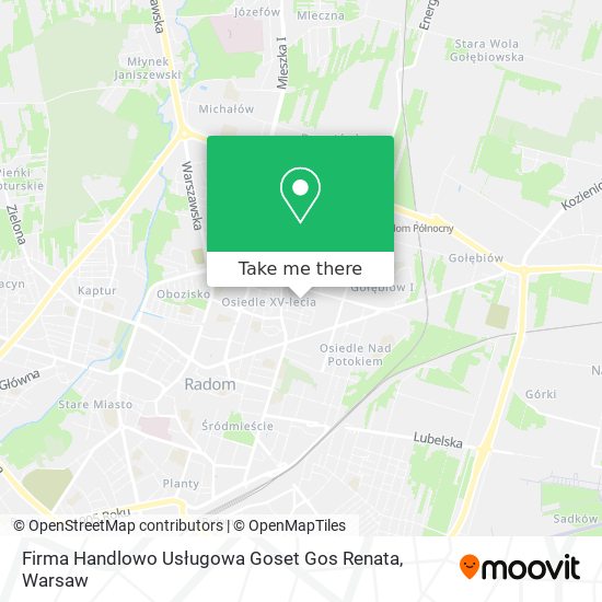 Firma Handlowo Usługowa Goset Gos Renata map