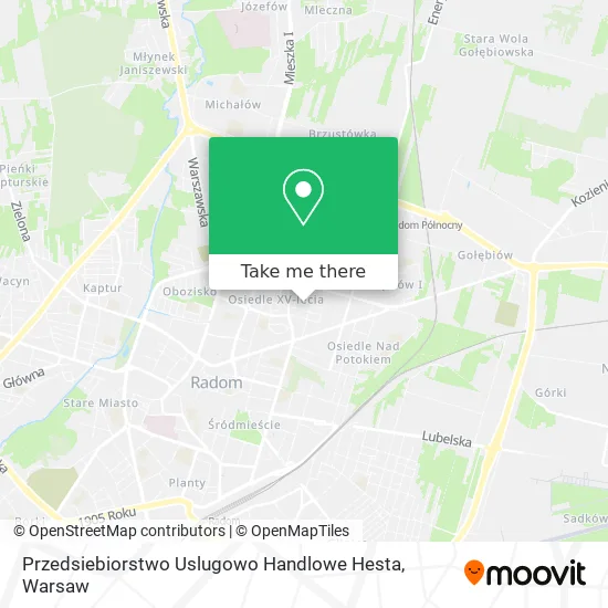 Карта Przedsiebiorstwo Uslugowo Handlowe Hesta