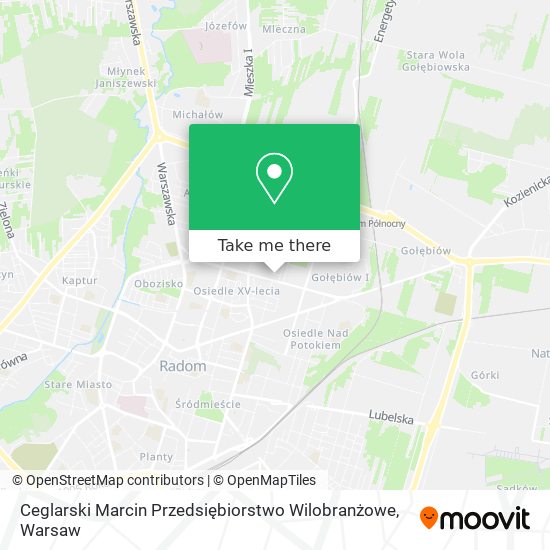 Ceglarski Marcin Przedsiębiorstwo Wilobranżowe map