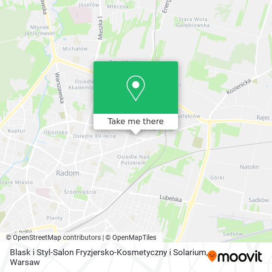 Blask i Styl-Salon Fryzjersko-Kosmetyczny i Solarium map