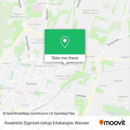 Kwaśnicki Zygmunt Usługi Edukacyjne map