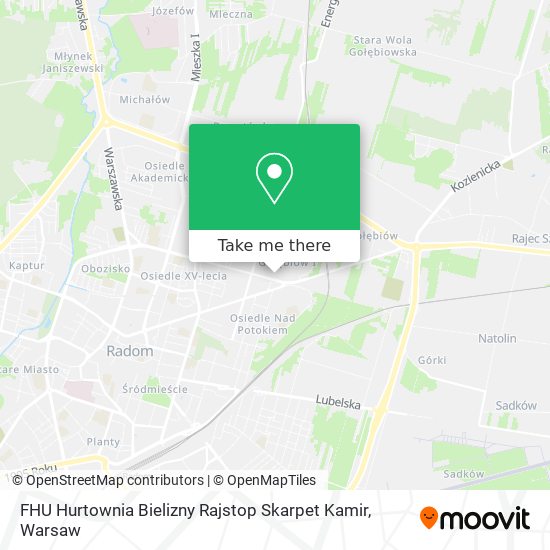 FHU Hurtownia Bielizny Rajstop Skarpet Kamir map