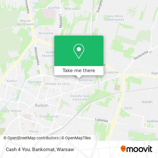 Cash 4 You. Bankomat map