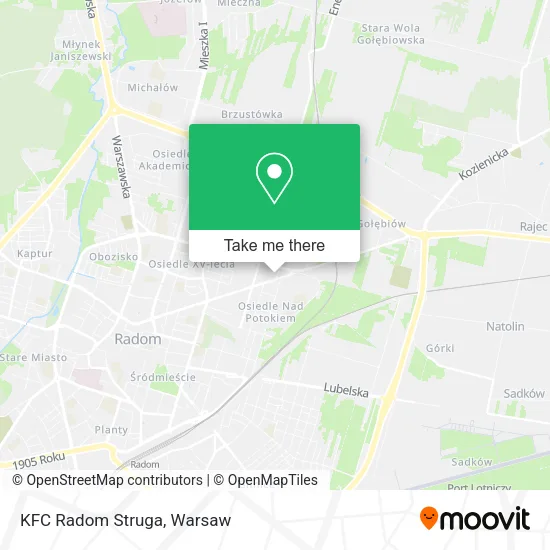 Карта KFC Radom Struga