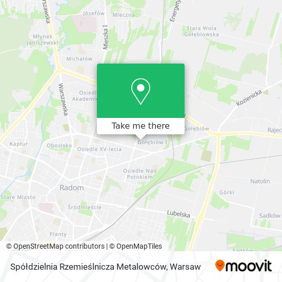 Spółdzielnia Rzemieślnicza Metalowców map