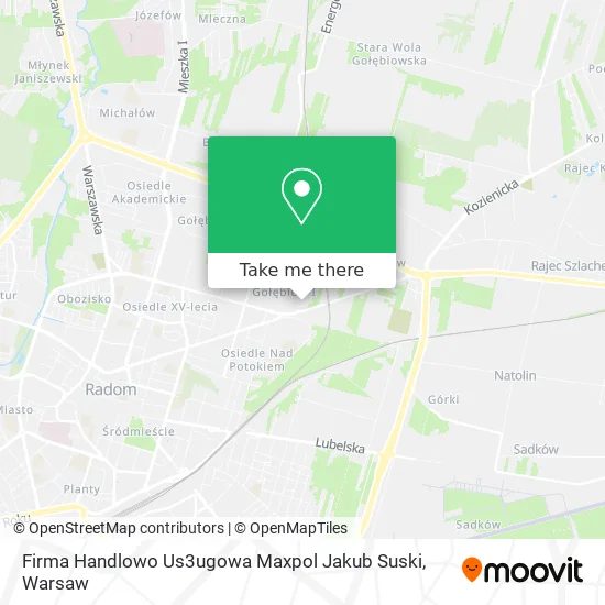 Карта Firma Handlowo Us3ugowa Maxpol Jakub Suski