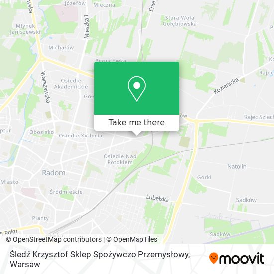 Śledź Krzysztof Sklep Spożywczo Przemysłowy map